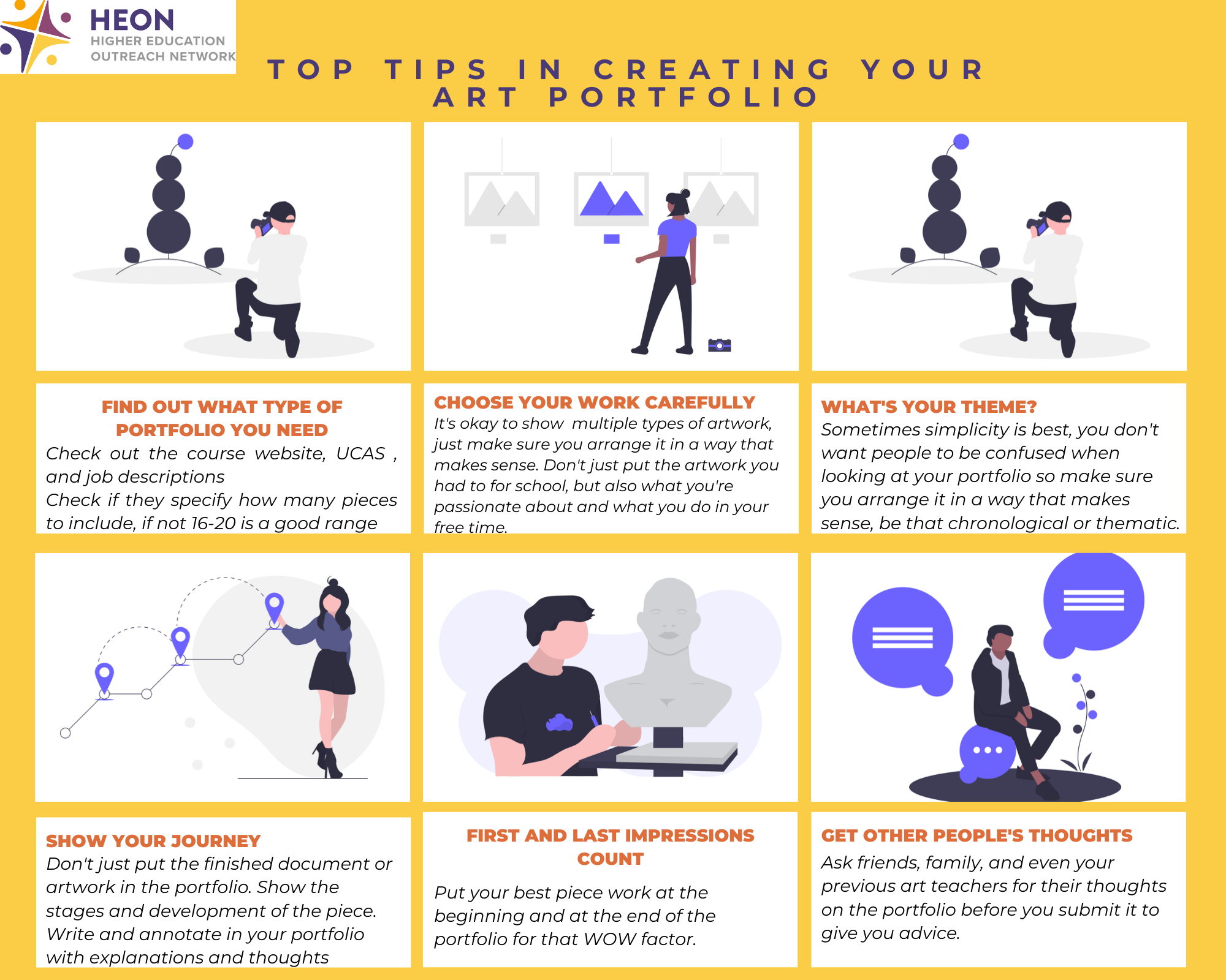 How To Create An Art Portfolio Higher Education Outreach Network 
